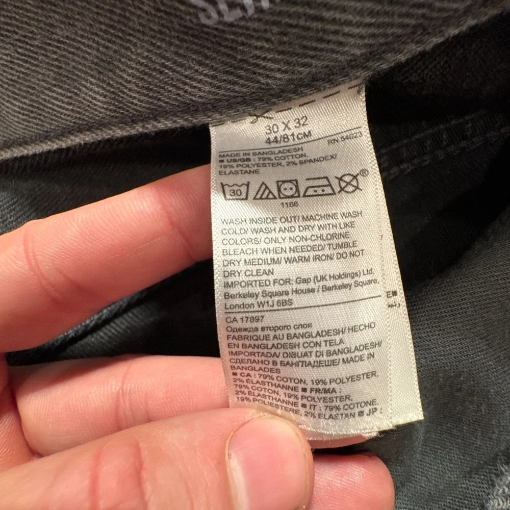 Banana Republic Jeans Mens 30 Gray Denim The Traveler Slim 30x31 Cotton Blend‎